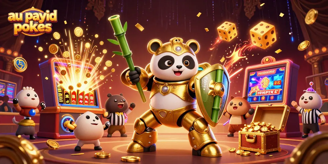 Play thrilling au payid pokies in a vibrant casino scene bursting with excitement.