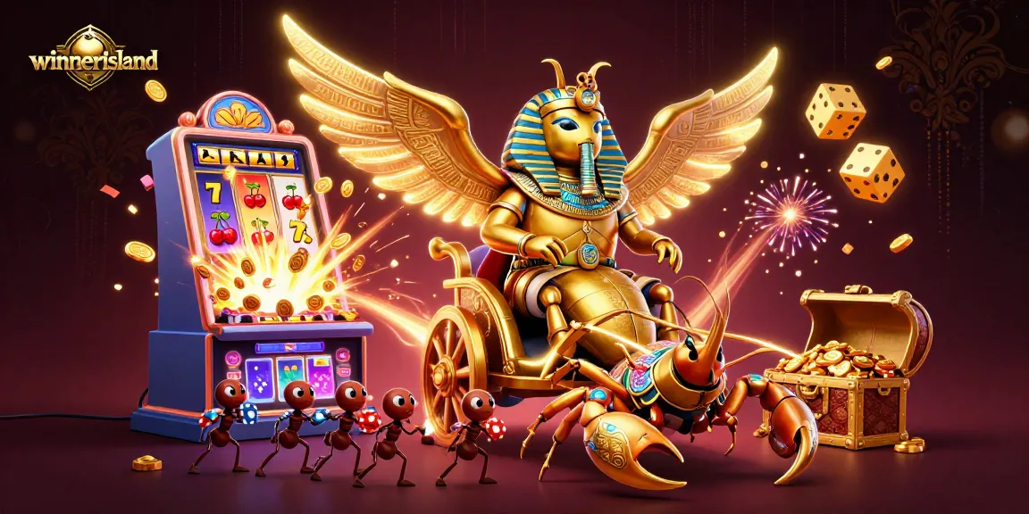 Experience thrilling gameplay at winnerisland with a vibrant slot machine and dynamic casino elements.